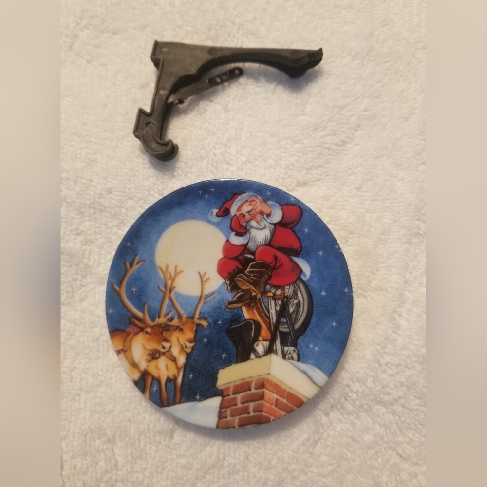 1990 Harley Davidson Limited Edition Mini plate Christmas ornament